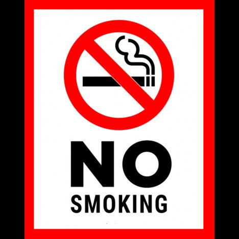 Sign no smoking